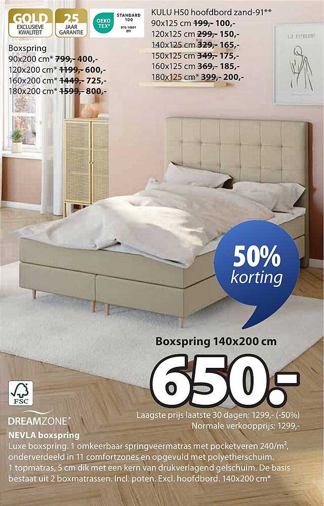 Boxspring 140x200 cm
