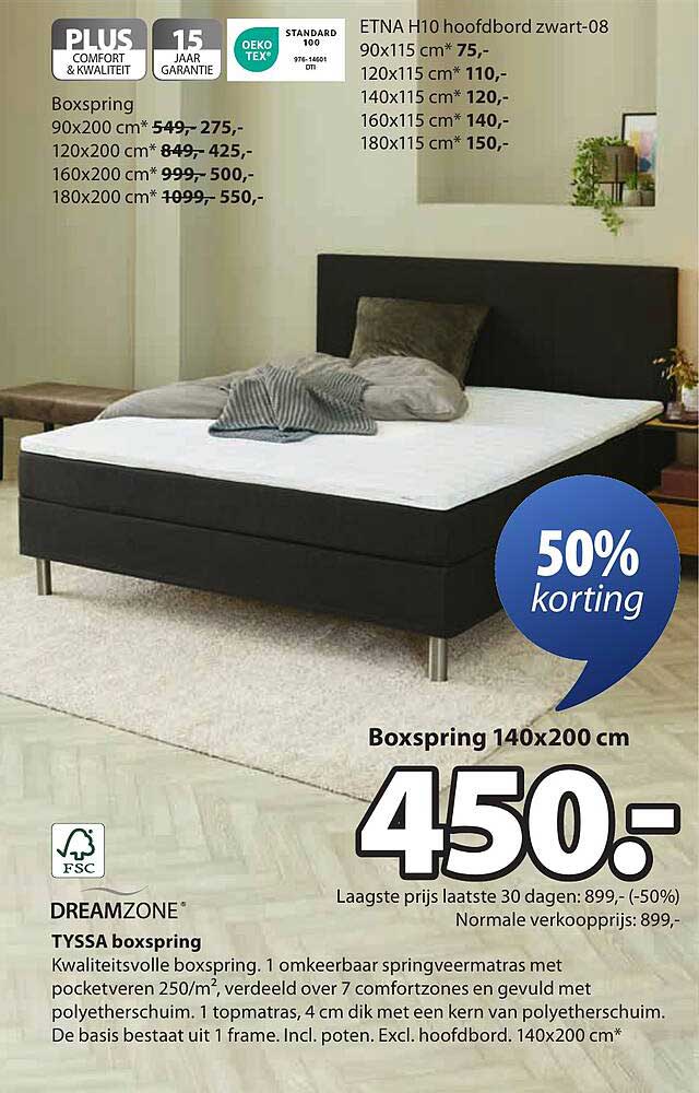 Boxspring 140x200 cm