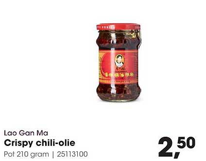 Crispy chili-olie