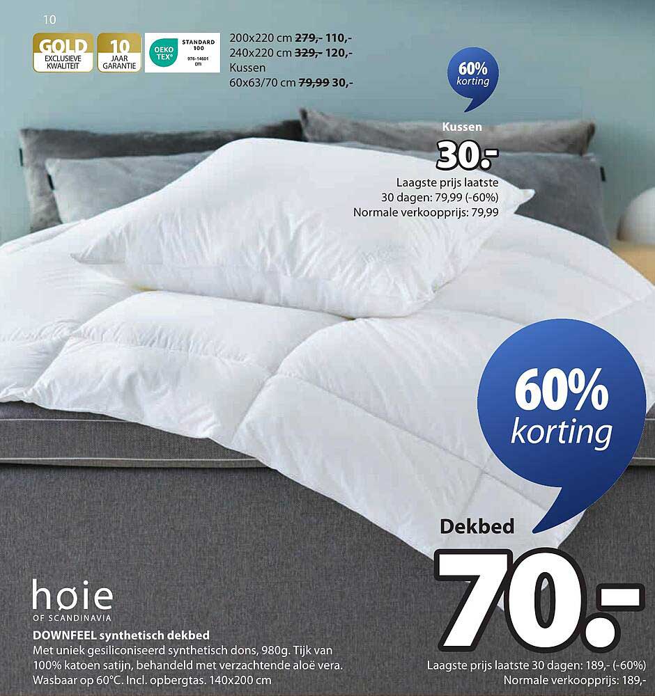 DOWNFEEL synthetisch dekbed