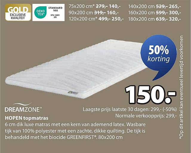 DREAMZONE HOPEN topmatras