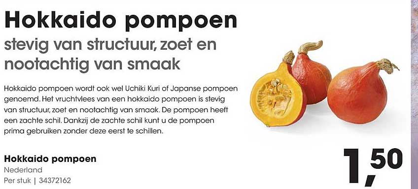 Hokkaido pompoen