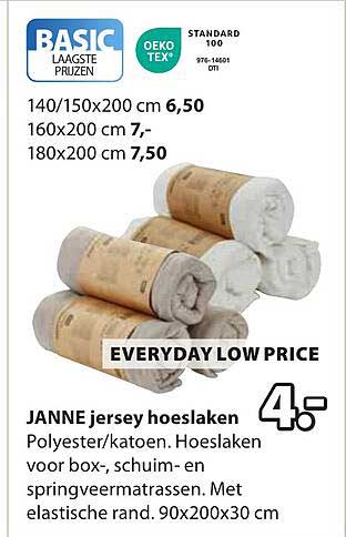JANNI jersey hoeslaken