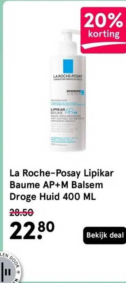 La Roche-Posay Lipikar Baume AP+M Balsem Droge Huid 400 ML