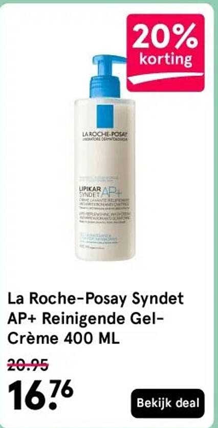 La Roche-Posay Syndet AP+ Reinigende Gel-Crème 400 ML