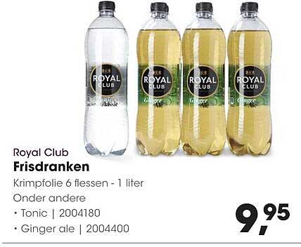 Royal Club Frisdranken Krimpfolie 6 flessen - 1 liter