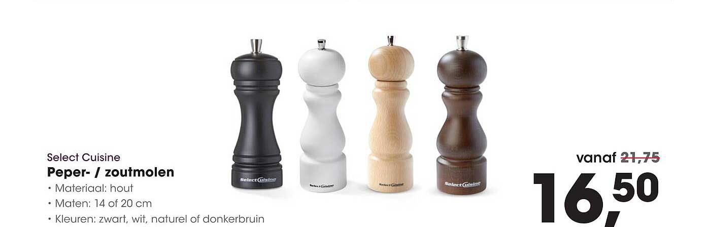 Select Cuisine Peper- / zoutmolen