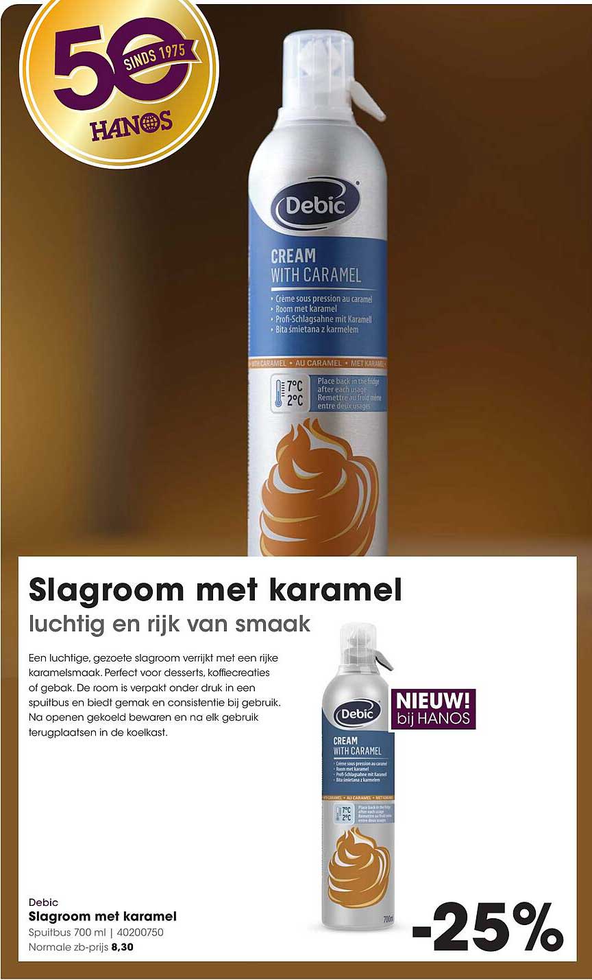 Slagroom met karamel