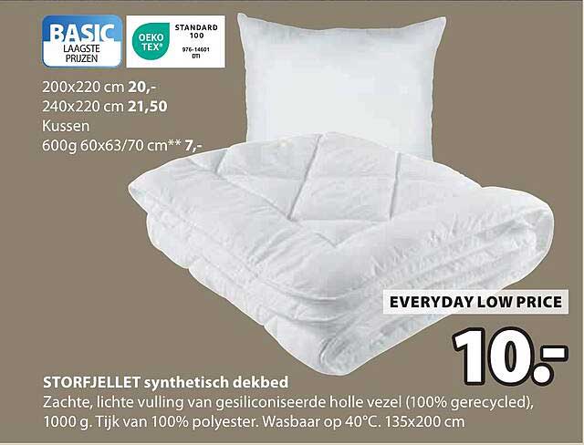 STORFJELLET synthetisch dekbed