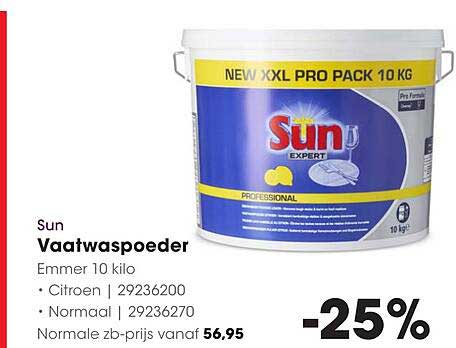 Sun Vaatwaspoeder 10 kilo
