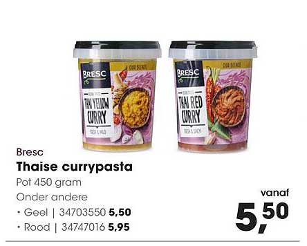 Thaise currypasta
