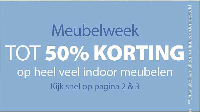 TOT 50% KORTING op heel veel indoor meubels