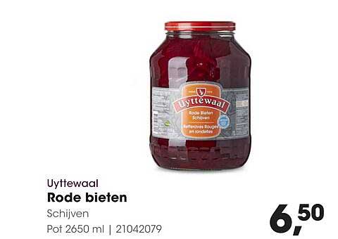 Uyttewaal Rode bieten Schijven