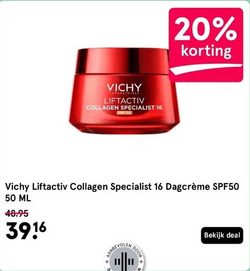 Vichy Liftactiv Collagen Specialist 16 Dagcrème SPF50 50 ML