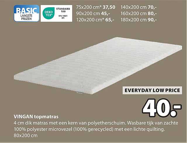 VINGAN topmatras