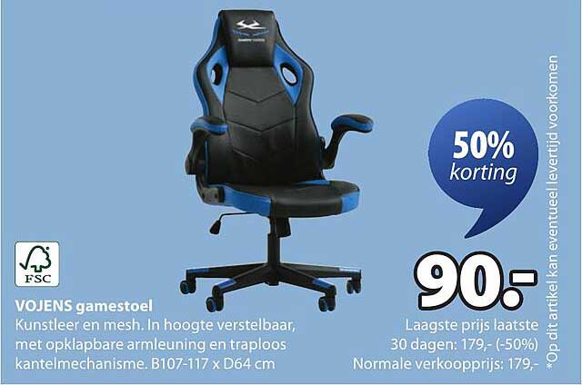 VOJENS gamestoel