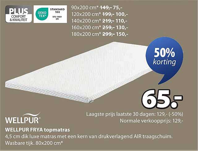 WELLPUR FRYA topmatras