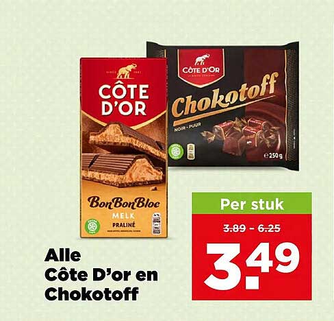 Alle Côte D'or en Chokotoff