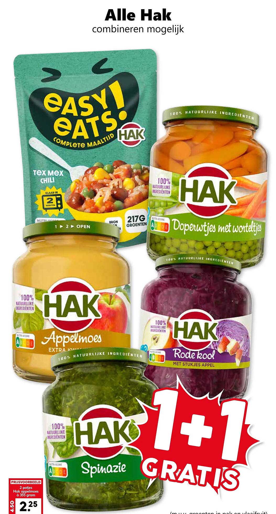 Alle Hak combineren mogelijk 1+1 gratis