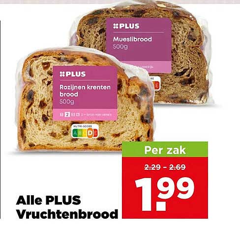 Alle PLUS Vruchtenbrood