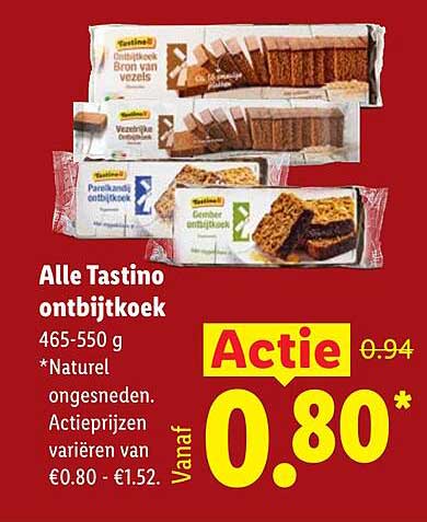 Alle Tastino ontbijtkoek