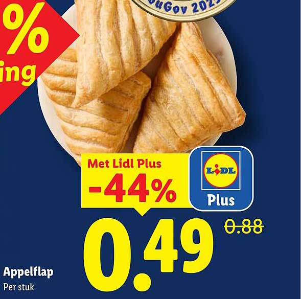 Appelflap Per stuk Met Lidl Plus -44%
