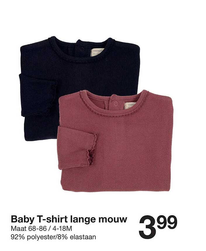 Baby T-shirt lange mouw