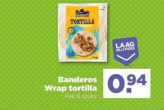 Banderos Wrap tortilla Pak 6 stuks