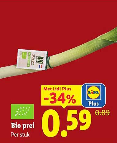 Bio prei Per stuk -34%