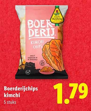 Boerderijchips kimchi 5 stuks