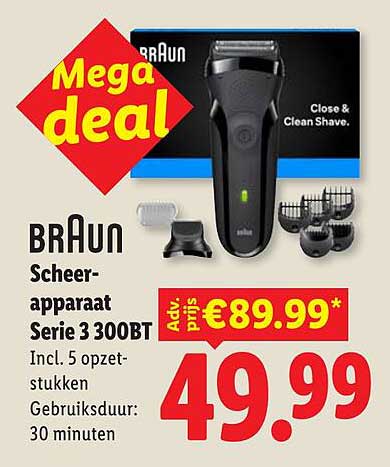 BRAUN Scheerapparaat Serie 3 300BT