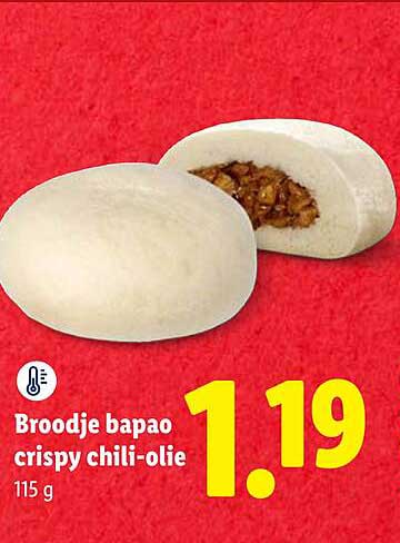 Broodje bapao crispy chili-olie