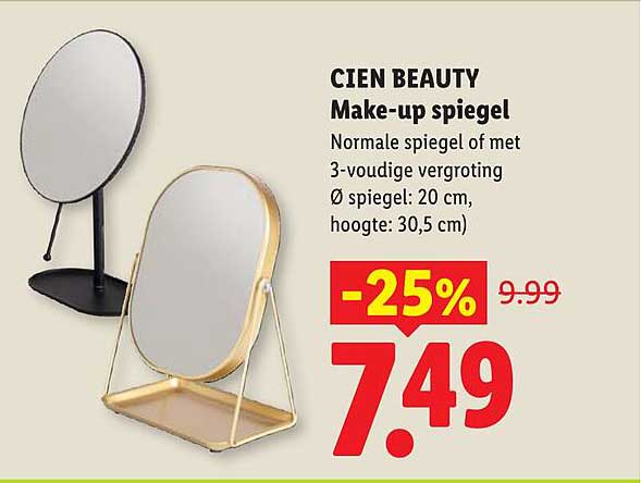 CIEN BEAUTY Make-up spiegel -25%