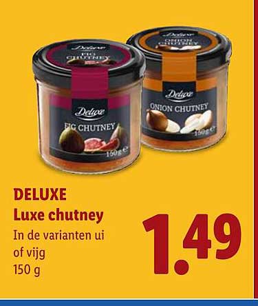 DELUXE Luxe chutney In de varianten ui of vijg 150 g