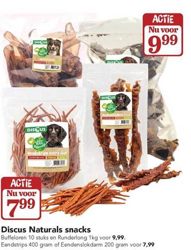 Discus Naturals snacks