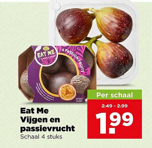 Eat Me Vijgen en passievrucht Schaal 4 stuks