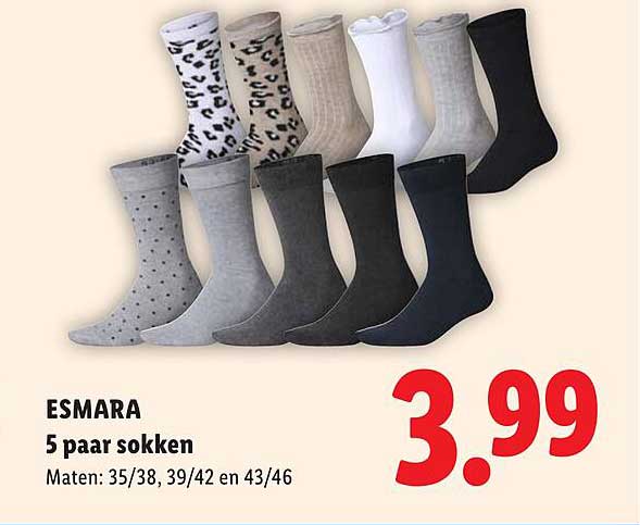 ESMARA 5 paar sokken