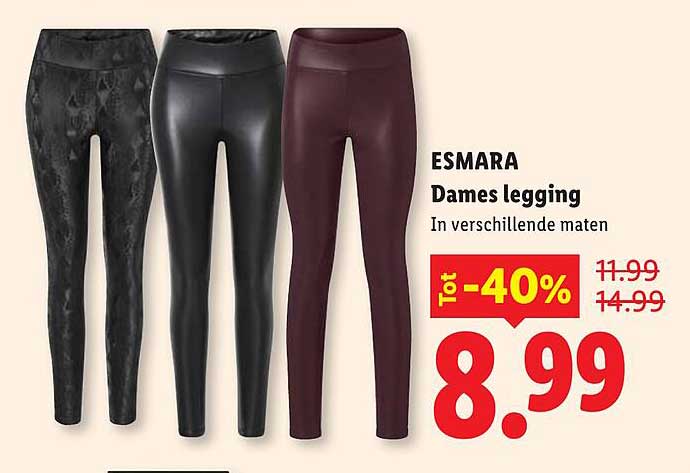 ESMARA Dames legging In verschillende maten Tot -40%