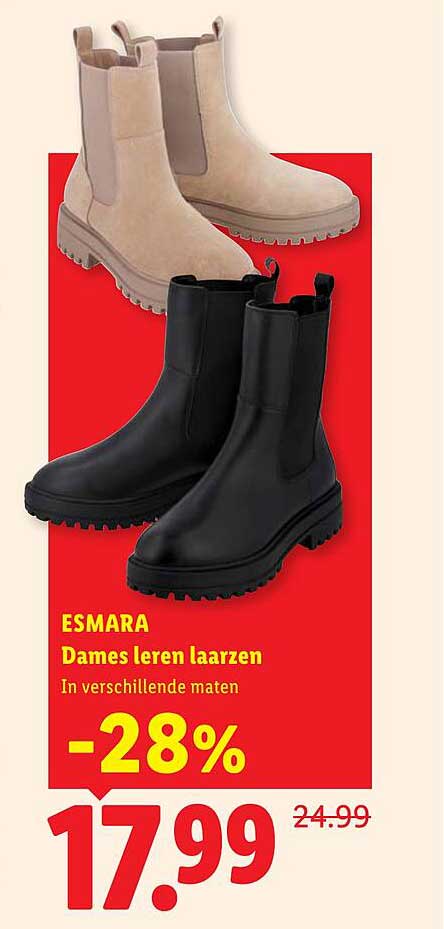 ESMARA Dames leren laarzen