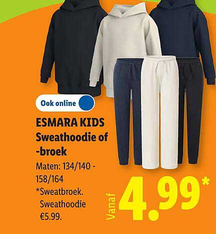 ESMARA KIDS Sweathoodie of -broek