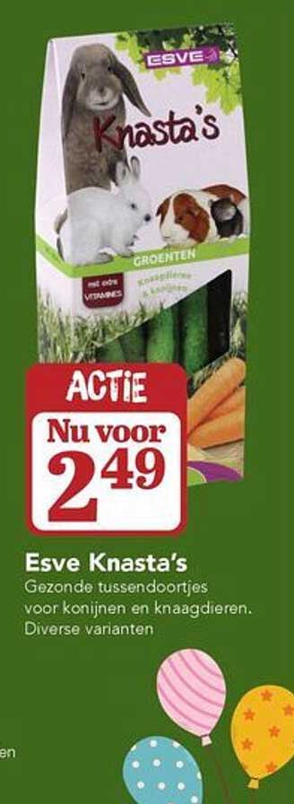 Esve Knasta's ACTIE Nu voor 2.49