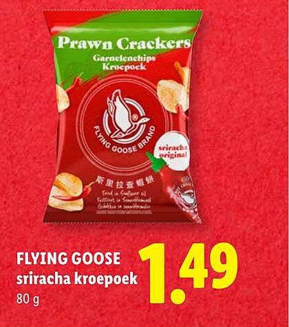 FLYING GOOSE sriracha kroepoek 80 g