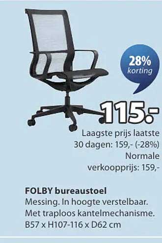 FOLBY bureaustoel