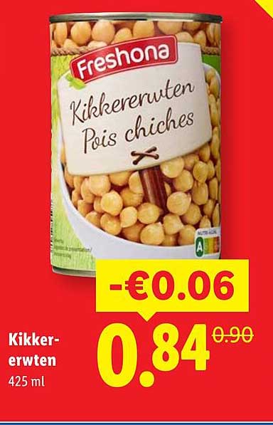 Freshona Kikkererwten 425 ml