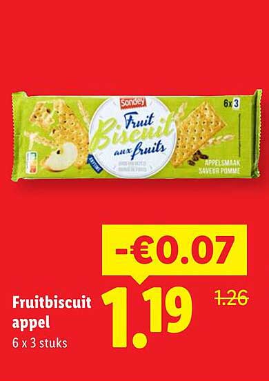 Fruitbiscuit appel