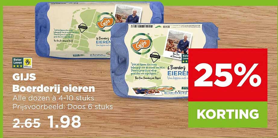GIJS Boerderij eieren 25% KORTING