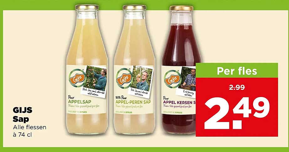 GIJS Sap Alle flessen à 74 cl Per fles