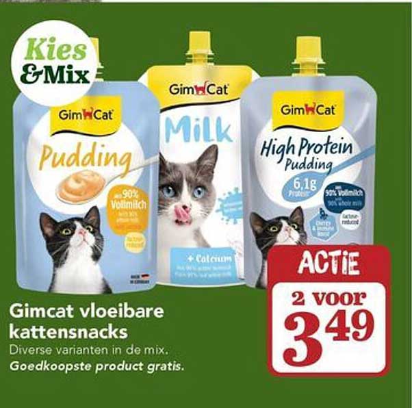 Gimcat vloeibare kattensnacks Kies & Mix