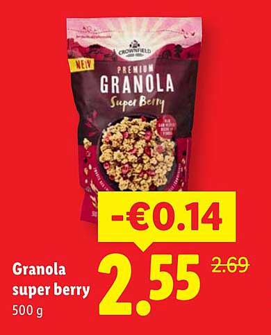 Granola super berry 500 g