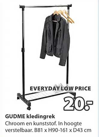 GUDME kledingrek EVERYDAY LOW PRICE